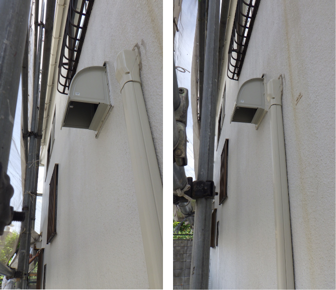 リフォーム後　フードカバー・換気扇取り付け